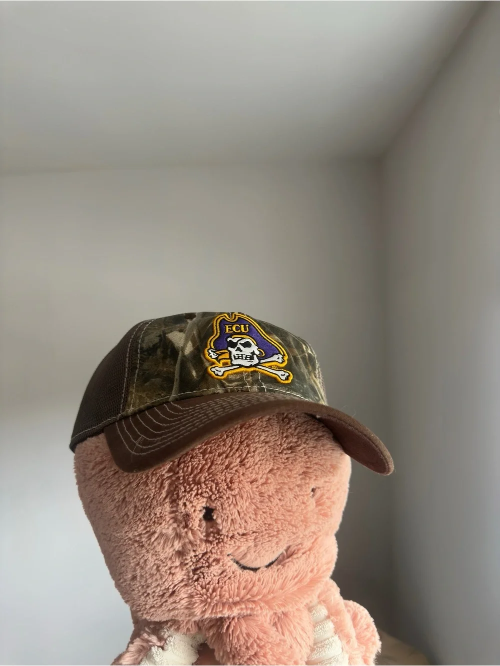 ECU Pirates Camo Baseball Hat The Game Realtree Mesh Back